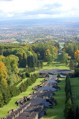 Blick auf Kassel vom Kasseler Herkules.