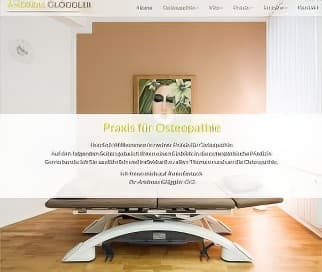 Vorschaubild der Homepage www.osteopathie-gloeggler.de