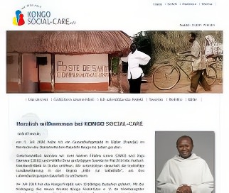 Vorschaubild der Homepage von www.kongo-social-care.de