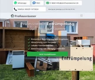 Vorschaubild der Homepage www.profiausraeumer.de