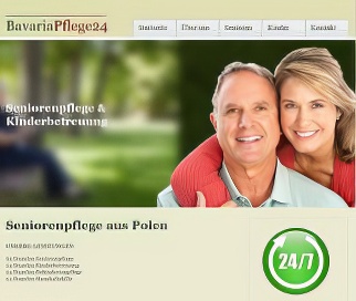 Vorschaubild der Homepage www.seniorenpflege-bavaria.de