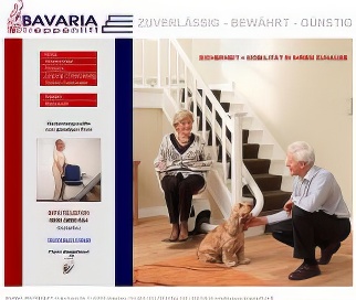 Vorschaubild der Homepage www.bavaria-treppenlift.de