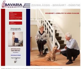 Vorschaubild der Homepage www.bavaria-treppenlift.de