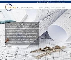 Startseite der Fritz Sachverständigenbüro GmbH.
